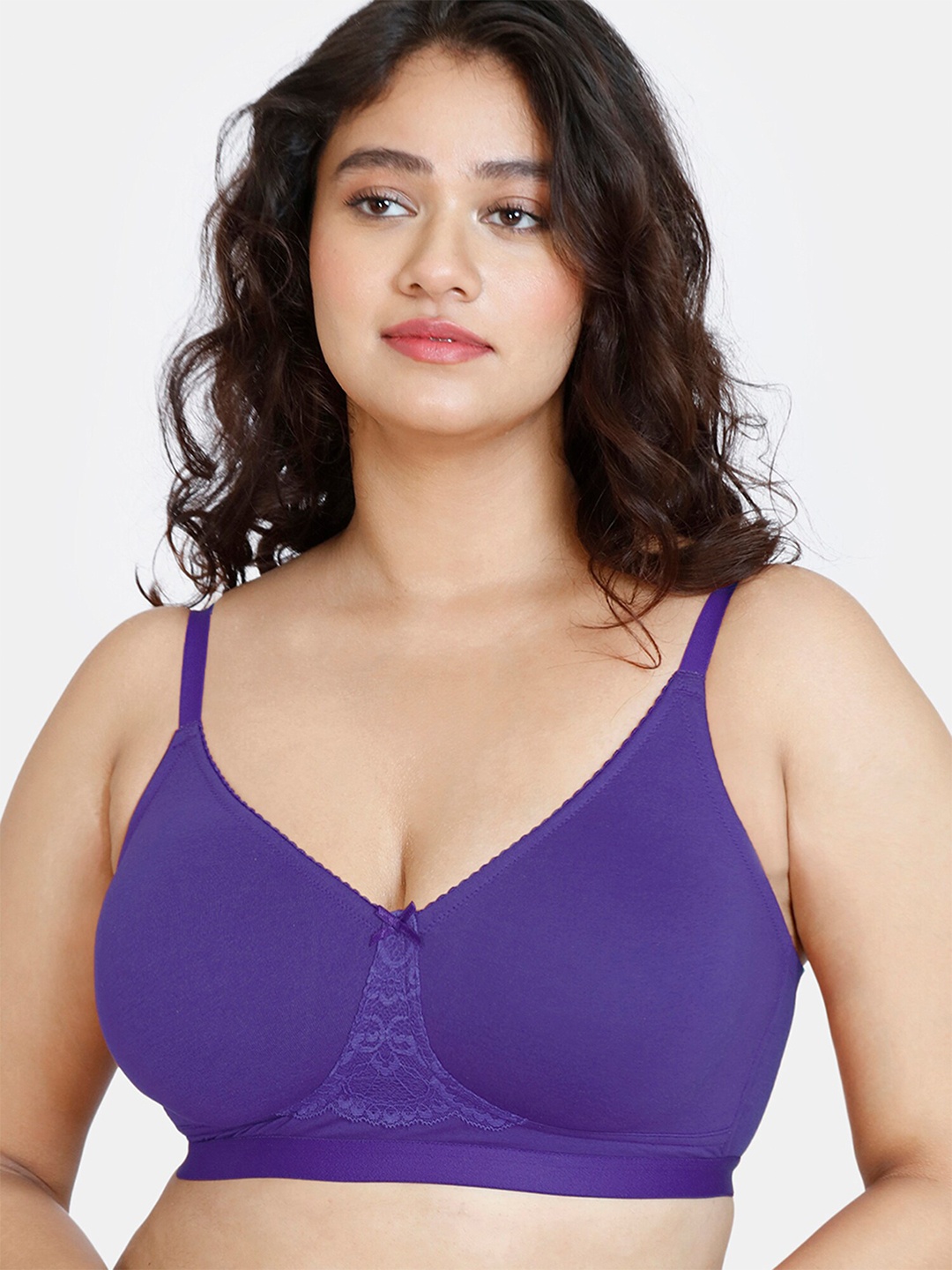 

Zivame Purple Non Padded Non-Wired Bra