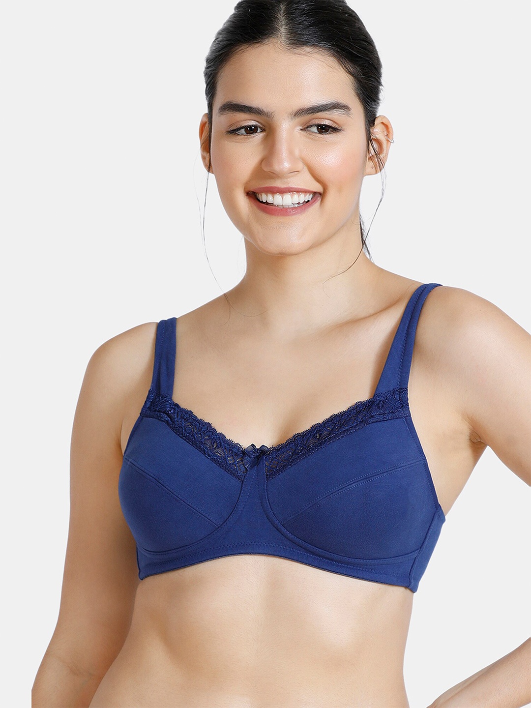 

Zivame Blue T-Shirt Bra - Non Padded