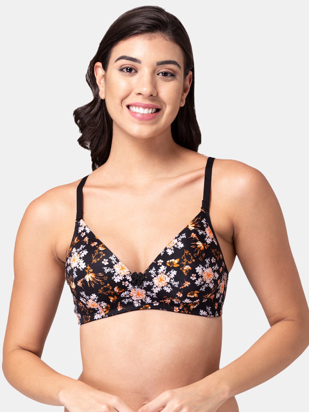 

Tweens Multicoloured Floral Printed Lightly Padded T-Shirt Bra, Multi