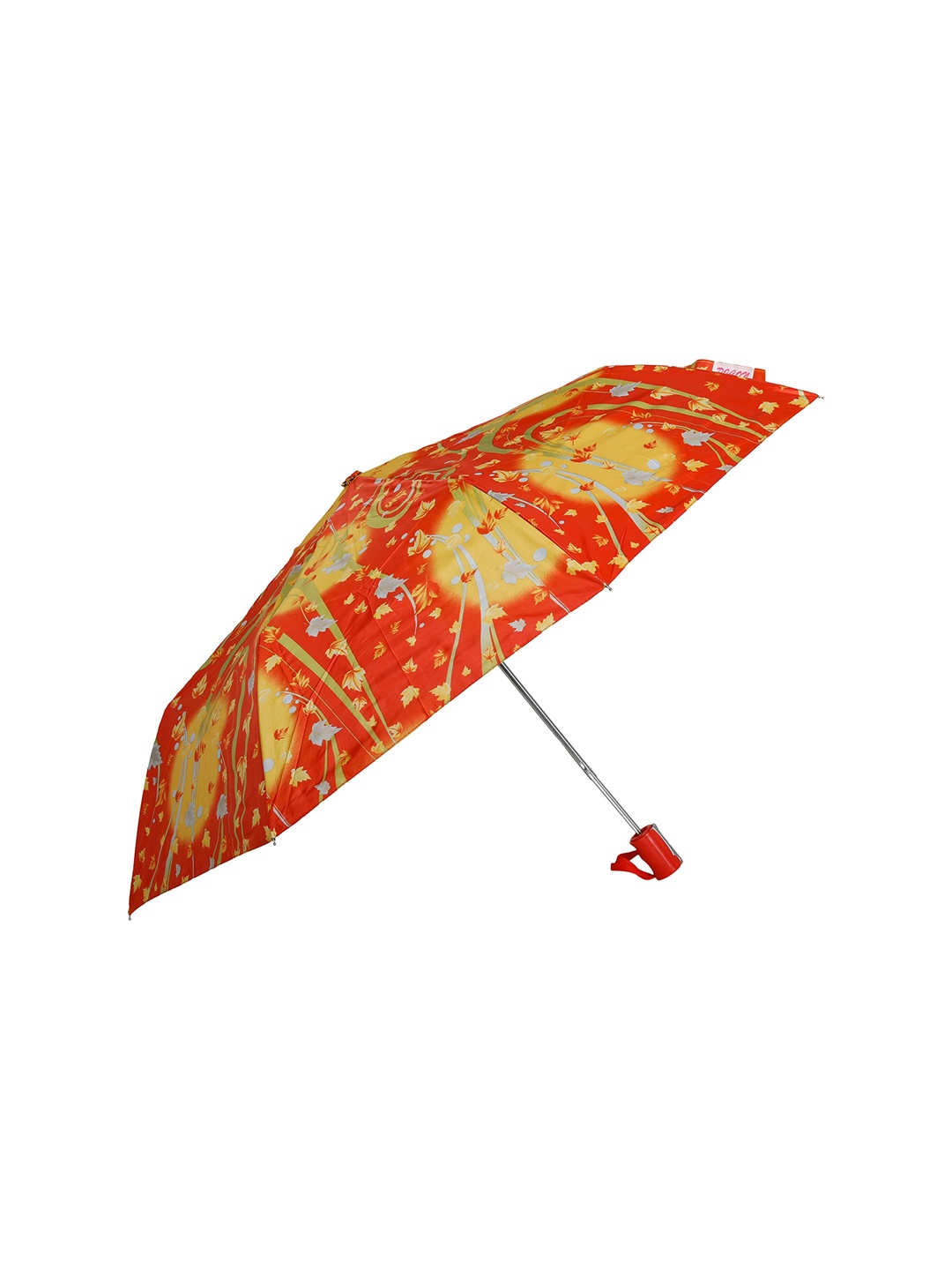 

LOOM LEGACY Orange & Yellow Printed 3-Fold Semi-Automatic Umbrella