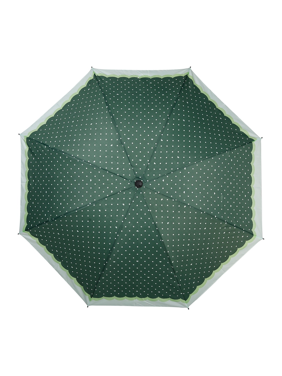 

LOOM LEGACY Green & White Printed 3-Fold Umbrella