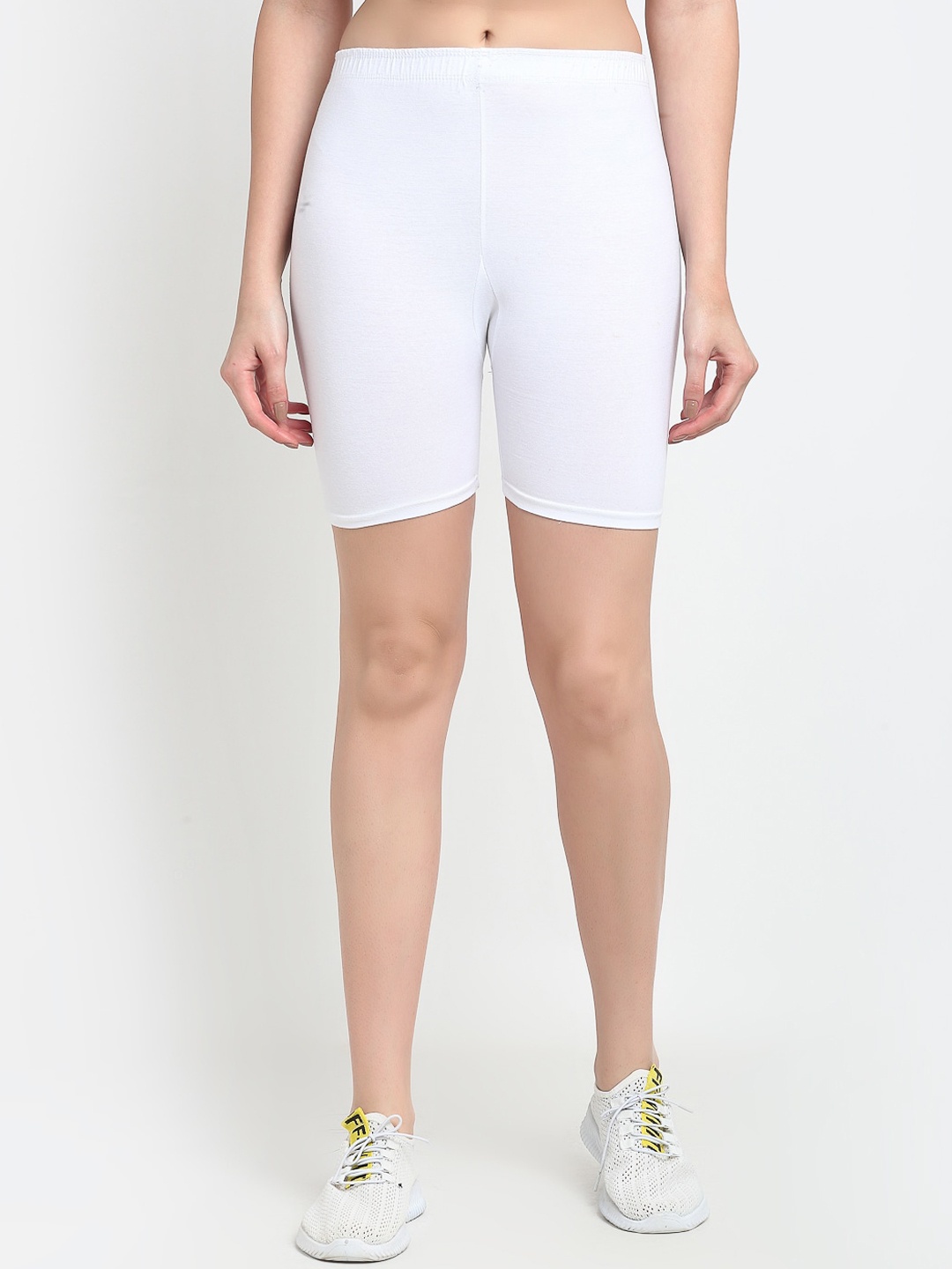 

Jinfo Women White Cycling Sports Shorts