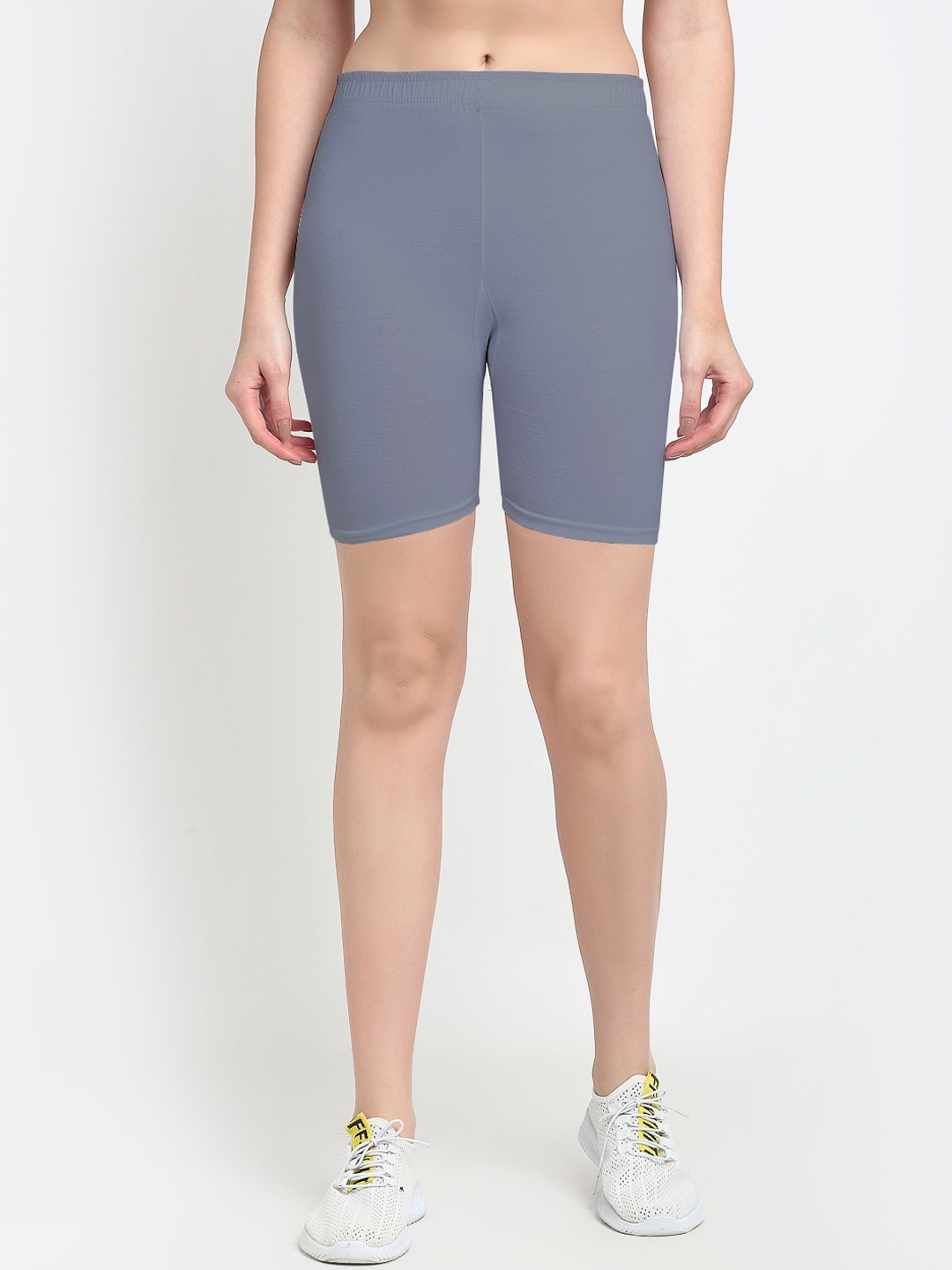 

Jinfo Women Grey Cycling Sports Shorts