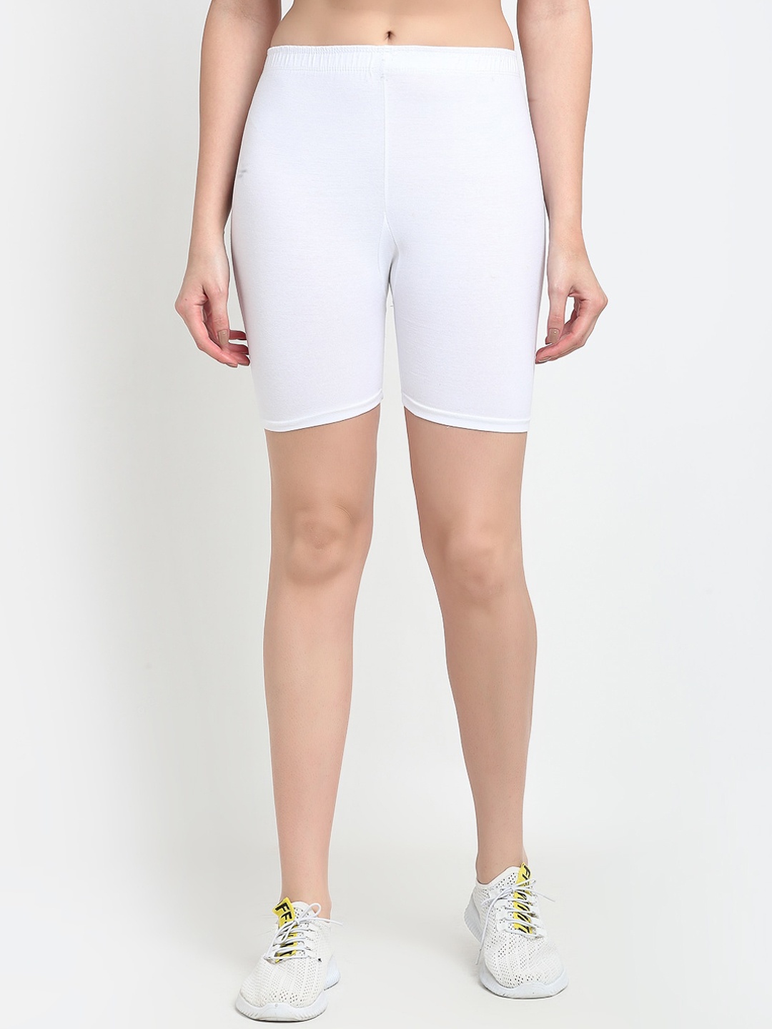 

Jinfo Women White Cycling Sports Shorts