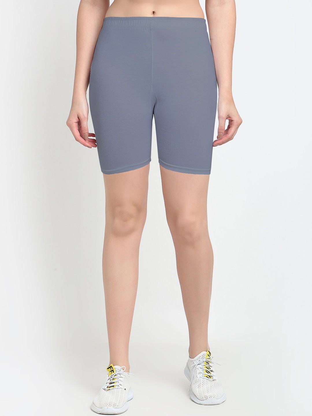 

Jinfo Women Grey Cycling Sports Shorts