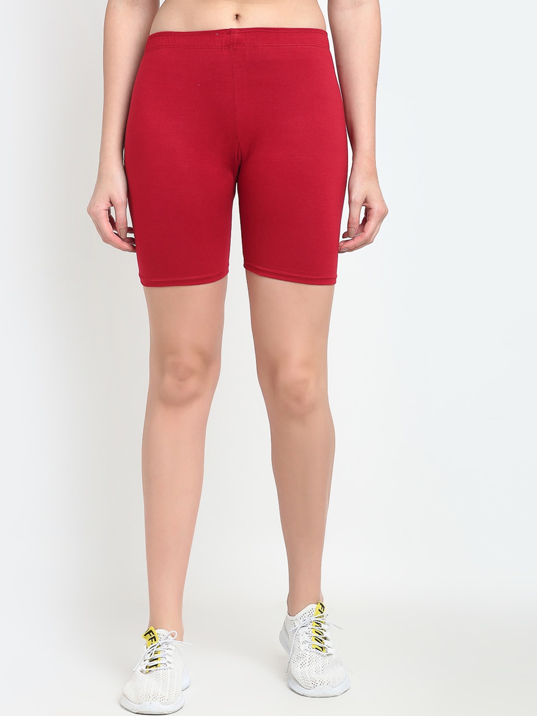 

Jinfo Women Maroon Cycling Sports Shorts