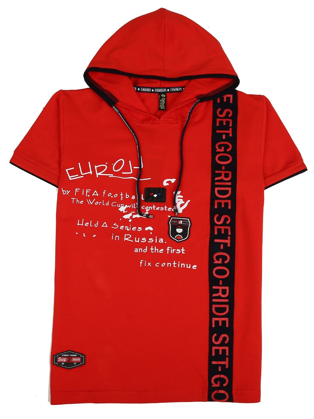 

V-Mart Boys Red Typography Printed T-shirt