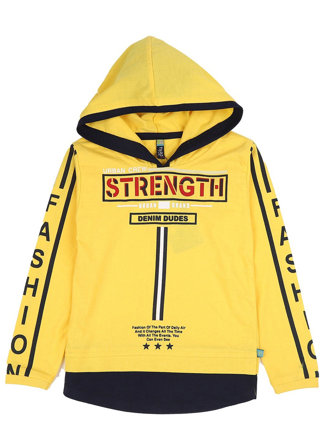 

V-Mart Boys Yellow Typography Printed T-shirt