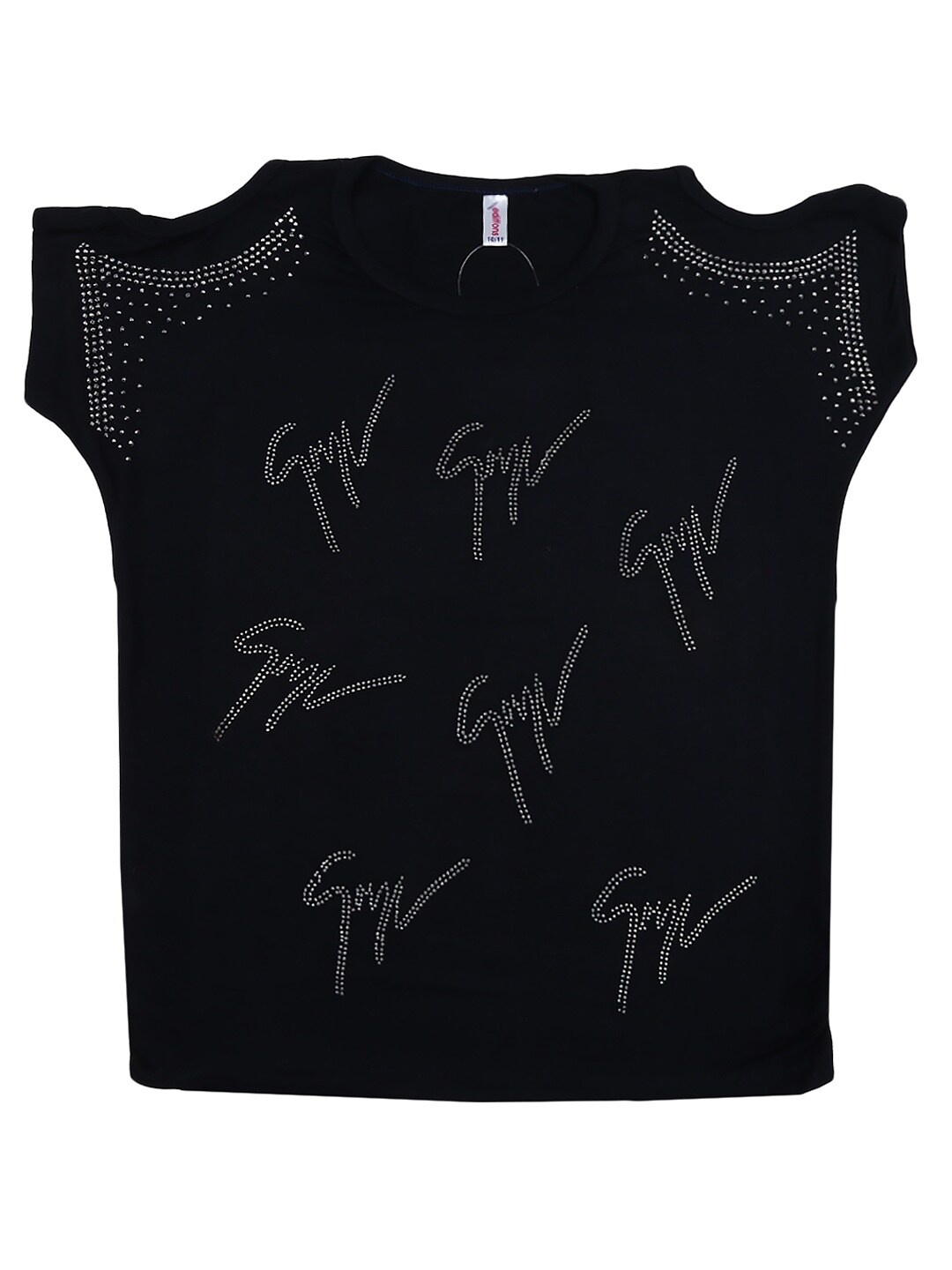 

V-Mart Girls Blue Printed Extended Sleeves T-shirt