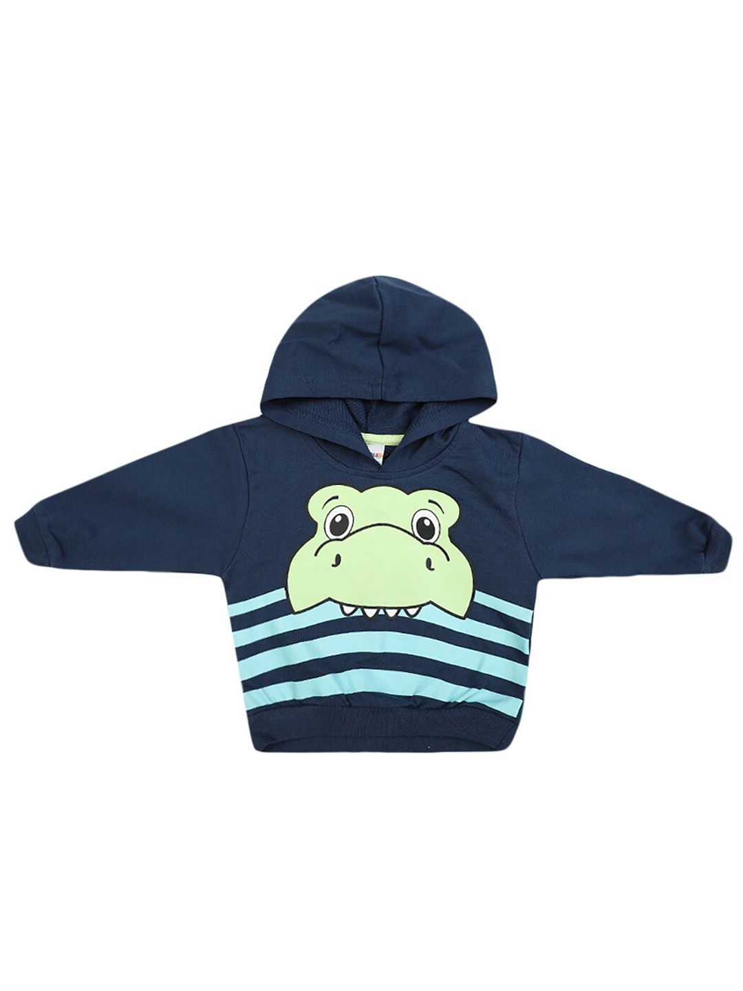 

V-Mart Kids Blue & Green Striped T-shirt