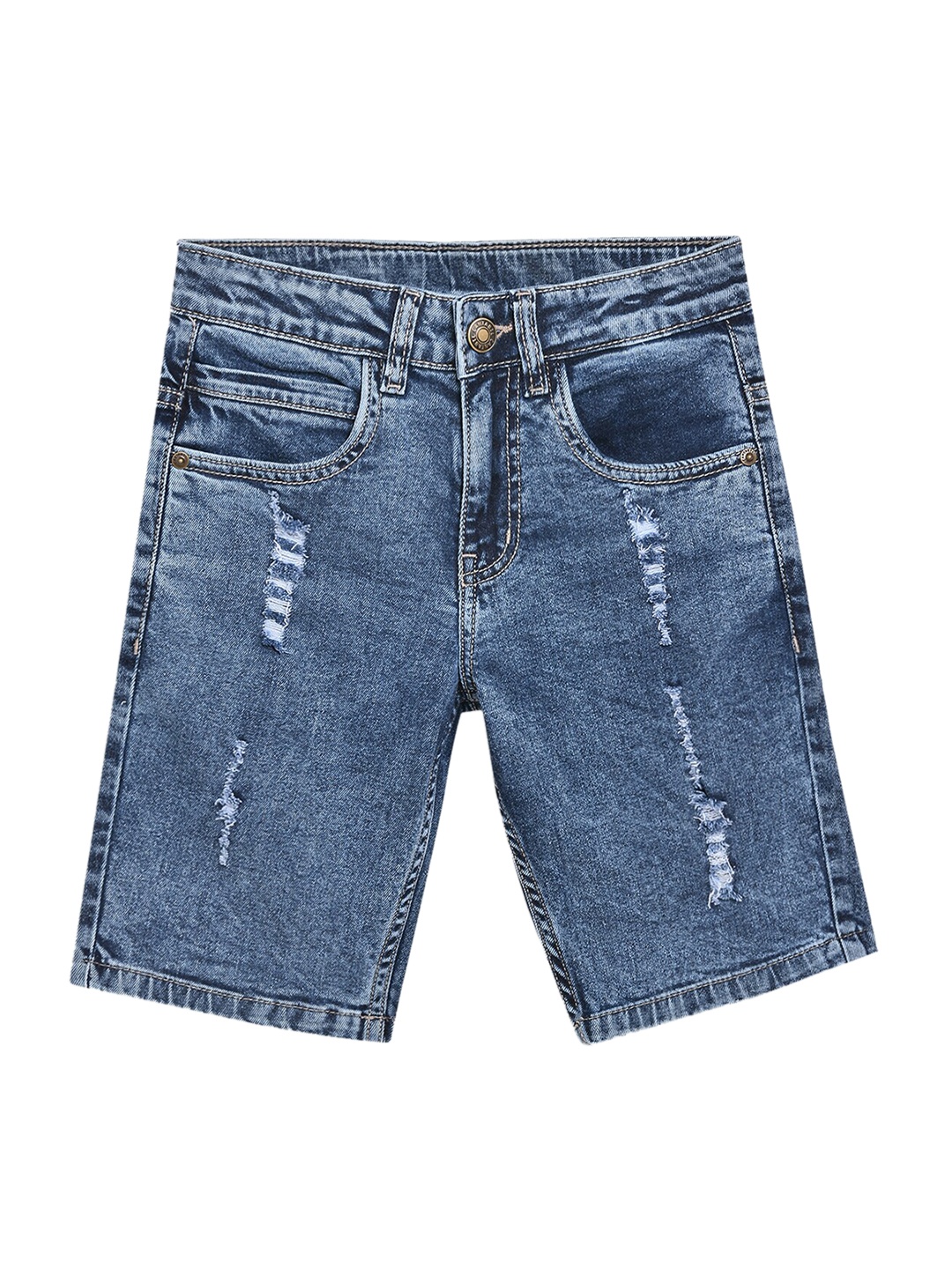 

Cantabil Boys Blue Mid Rise Regular Fit Denim Shorts