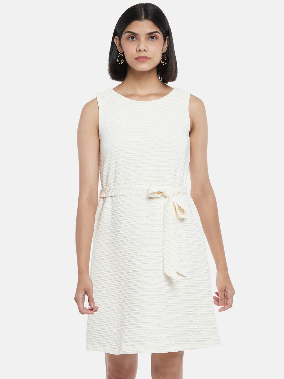 Annabelle by Pantaloons White A-Line Dress