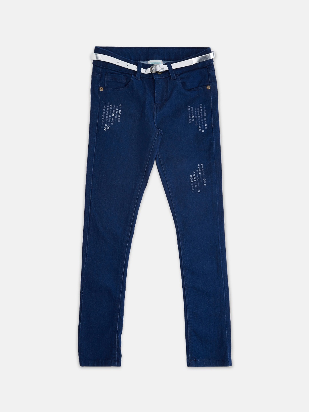 

Pantaloons Junior Girls Navy Blue Jeans