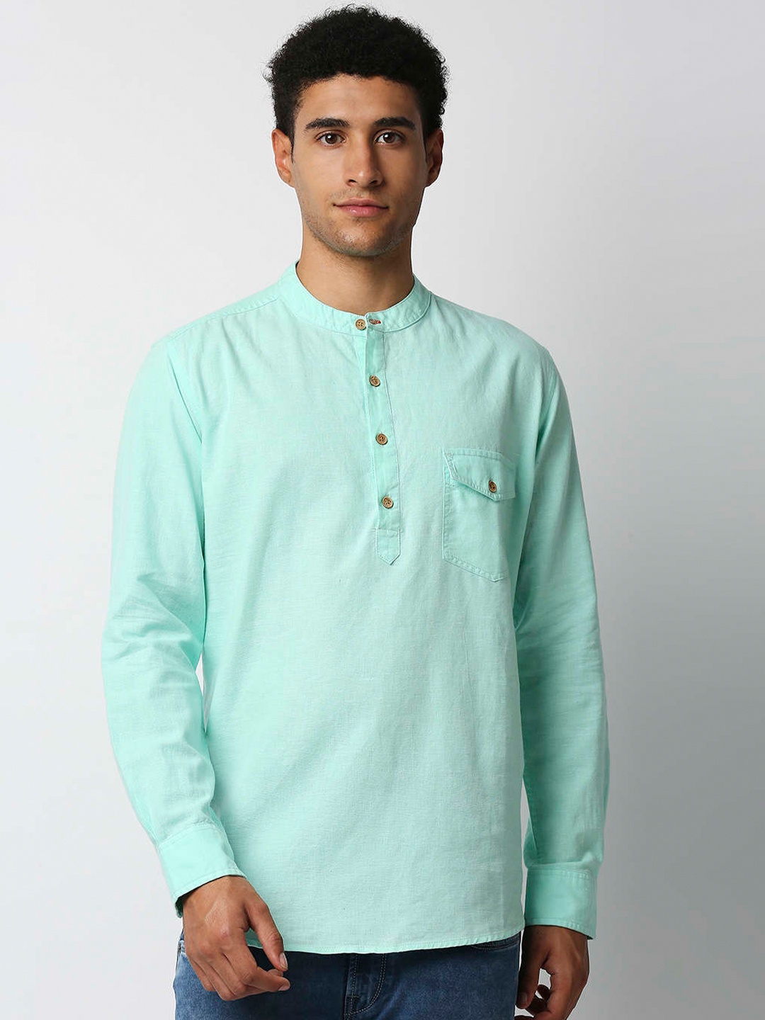 

Pepe Jeans Men Green Casual Shirt