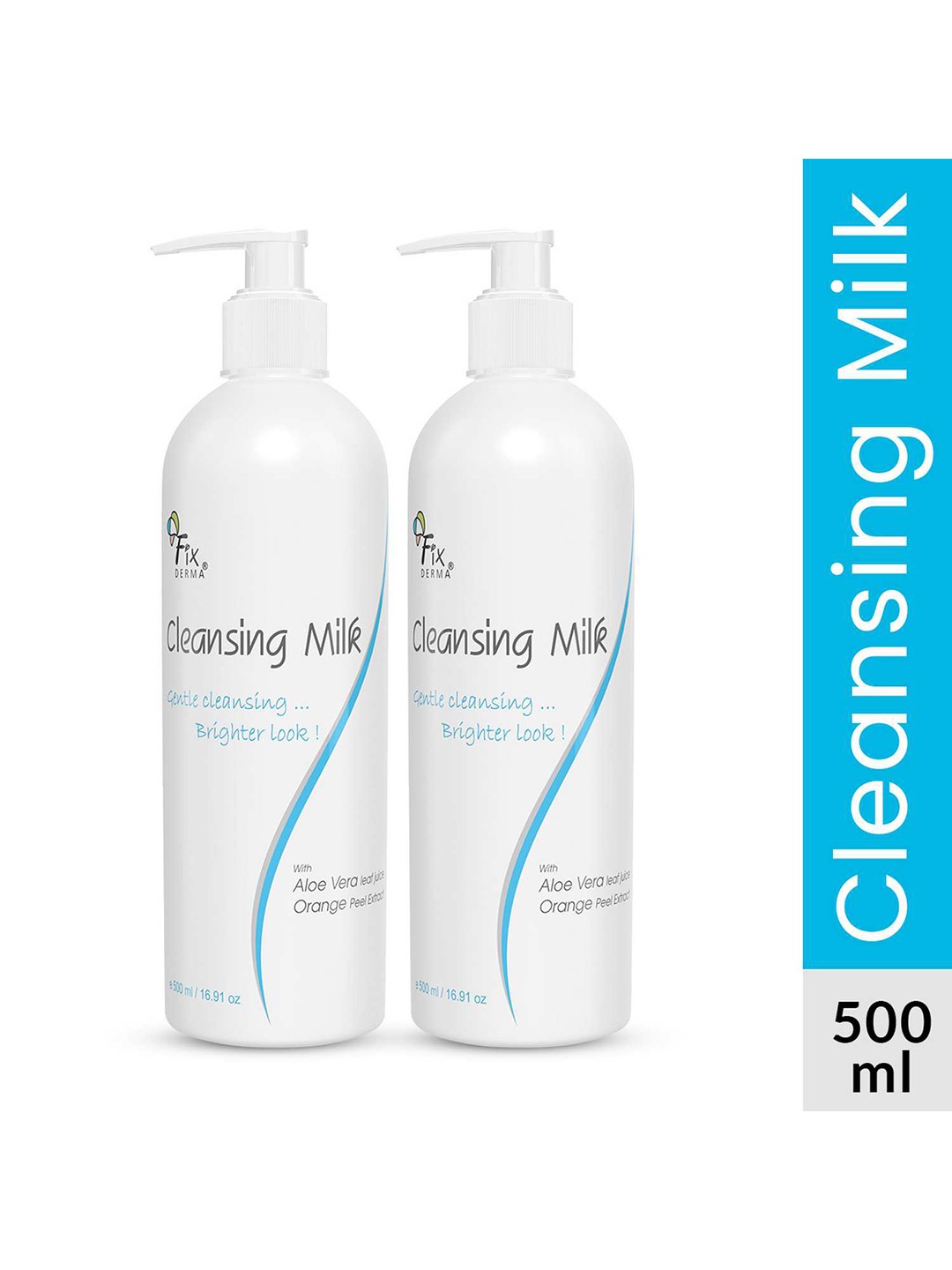 

FIXDERMA Cleansing Milk for All Skin Types - 500ml, White