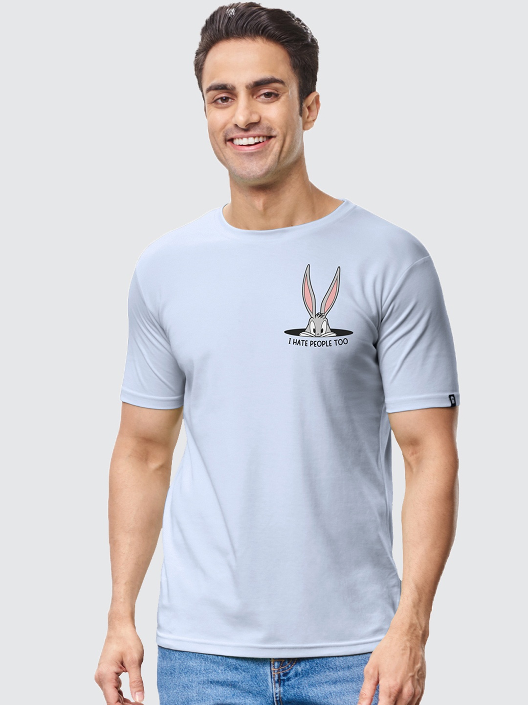 

The Souled Store Men Blue Looney Tunes Applique T-shirt