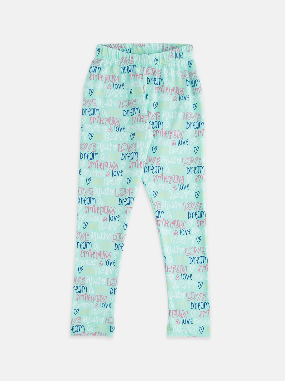 

Pantaloons Junior Girls Green Printed Ankle-Length Leggings