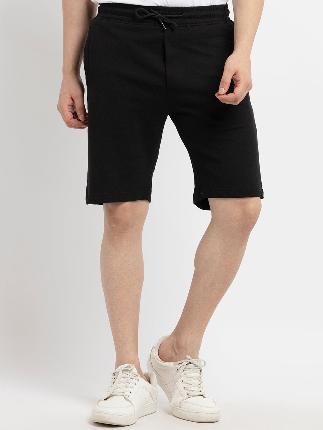 

Status Quo Men Black Cotton Shorts