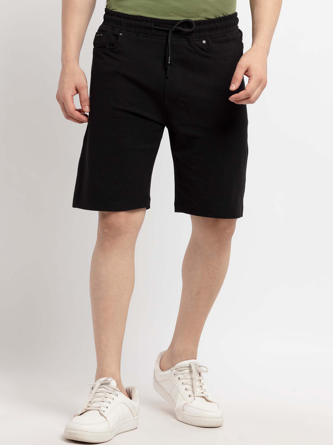 

Status Quo Men Black Solid Shorts
