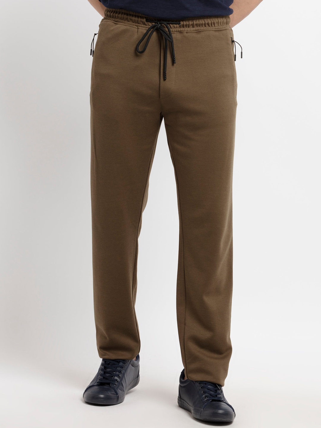 

Status Quo Men Olive Green Regular Fit Track Pants