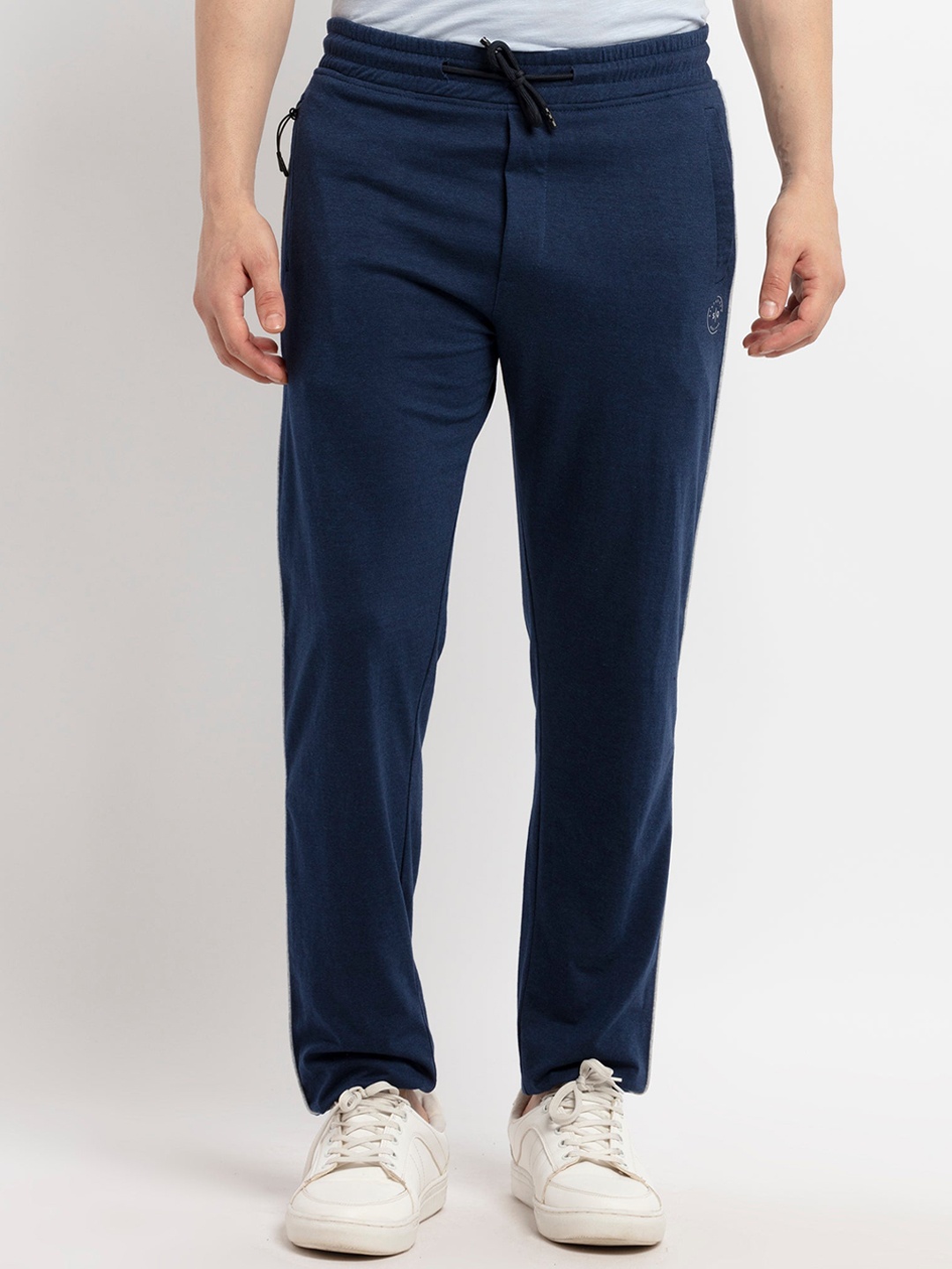 

Status Quo Men Blue Solid Pure Cotton Track Pants