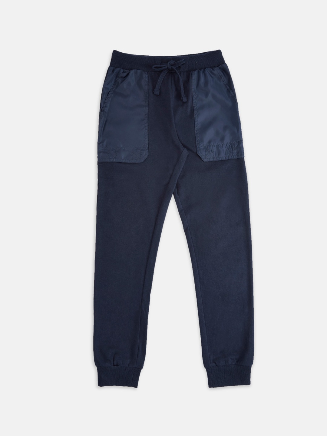 

Pantaloons Junior Boys Navy Blue Solid Cotton Track Pants