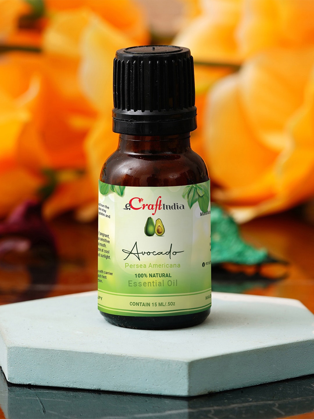 

eCraftIndia Avocado 100% Natural Essential Oil for Skin & Hair - 15 ml, Multi