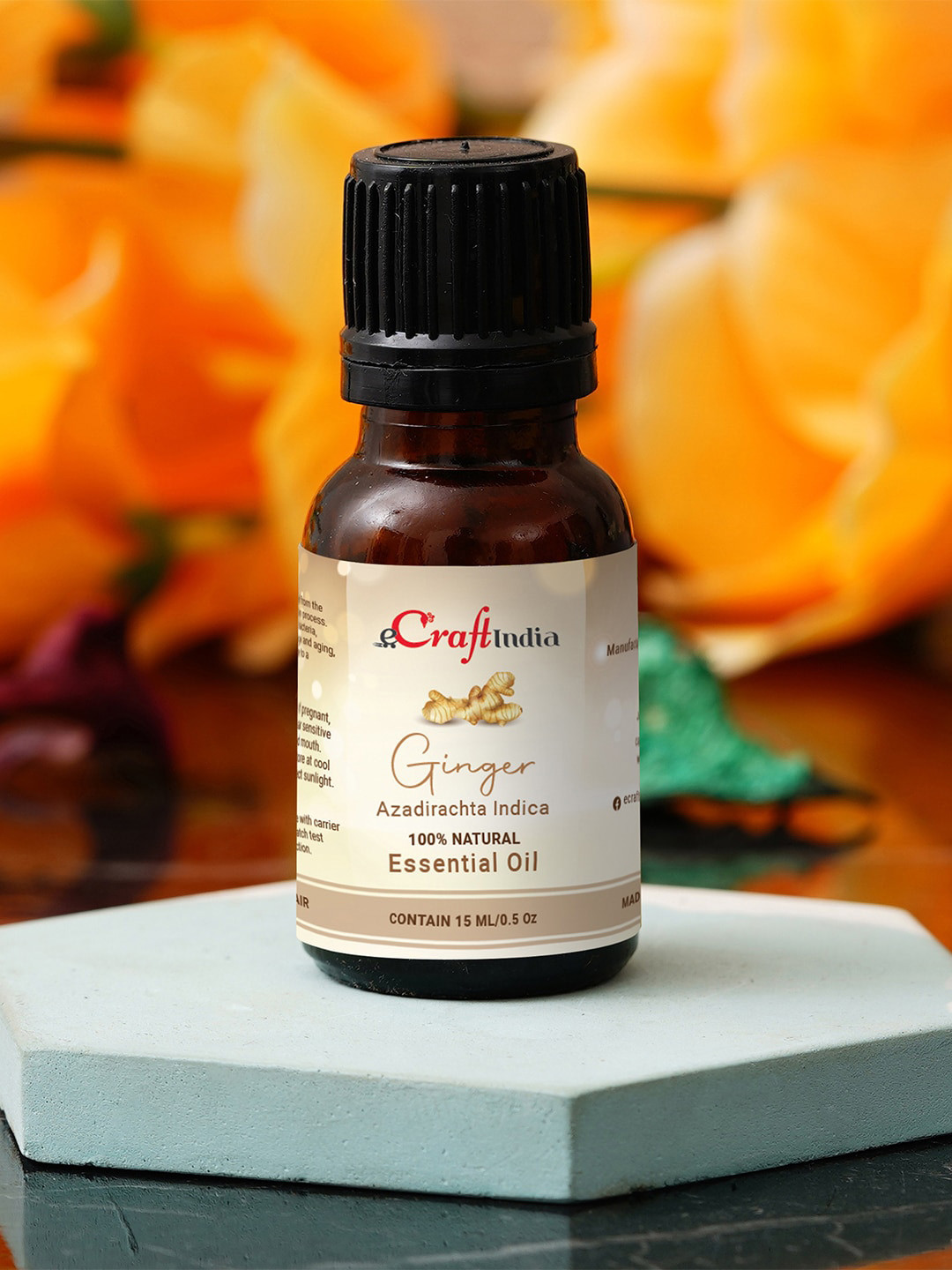 

eCraftIndia Ginger Essential Oil for Skin & Hair - 15 ml, Multi