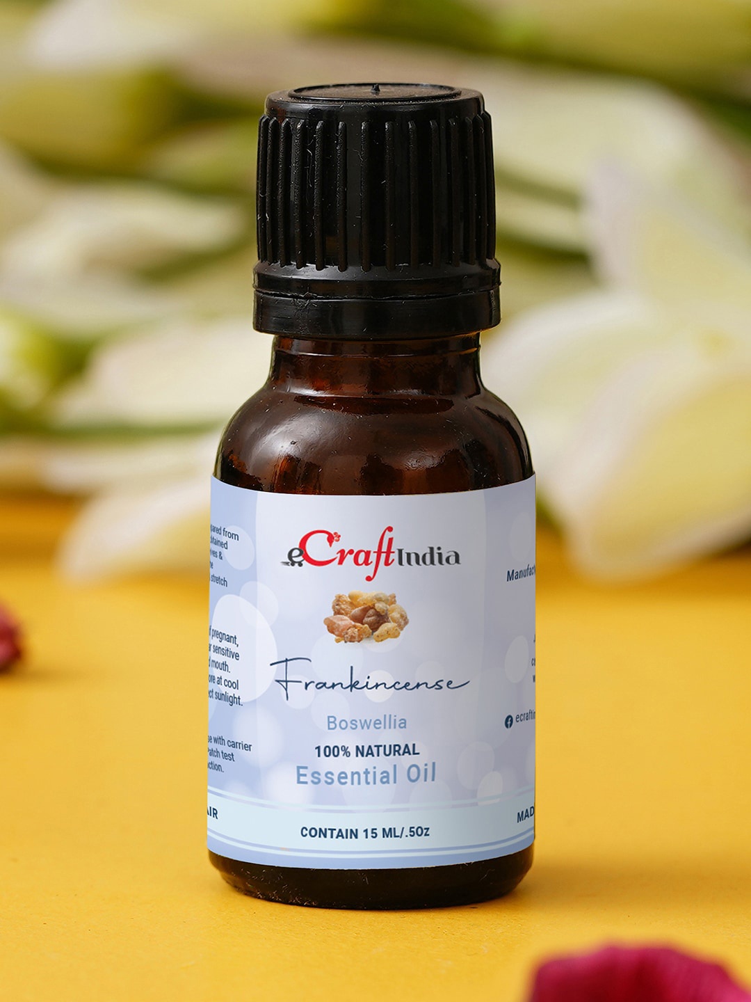 

eCraftIndia Frankincense 100% Natural Essential Oil for Skin & Hair - 15 ml, Multi
