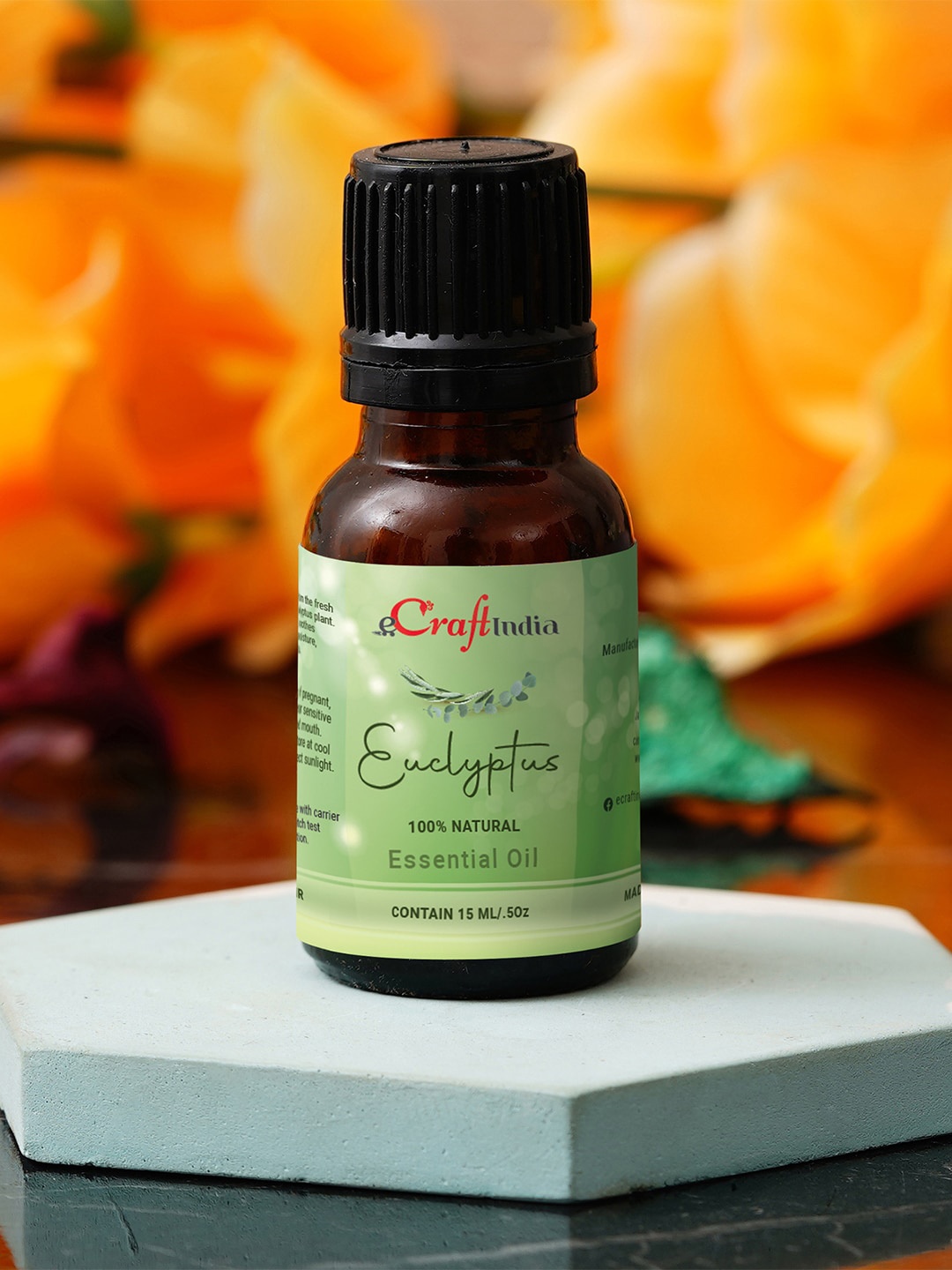 

eCraftIndia Eucalyptus Essential Oil for Skin & Hair 15 ml, Multi