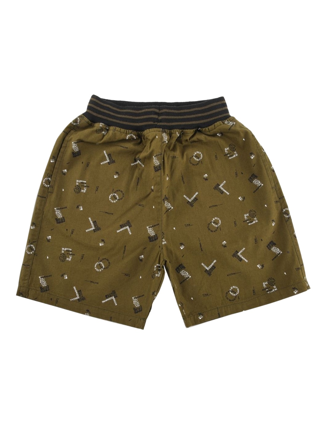 

VEDANA Boys Green Printed Regular Shorts