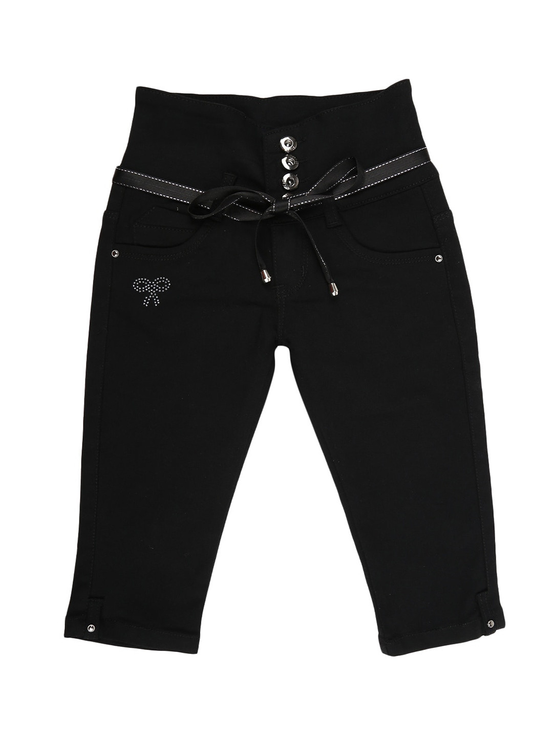 

V-Mart Unisex Kids Black Solid Mid Rise Outdoor Shorts