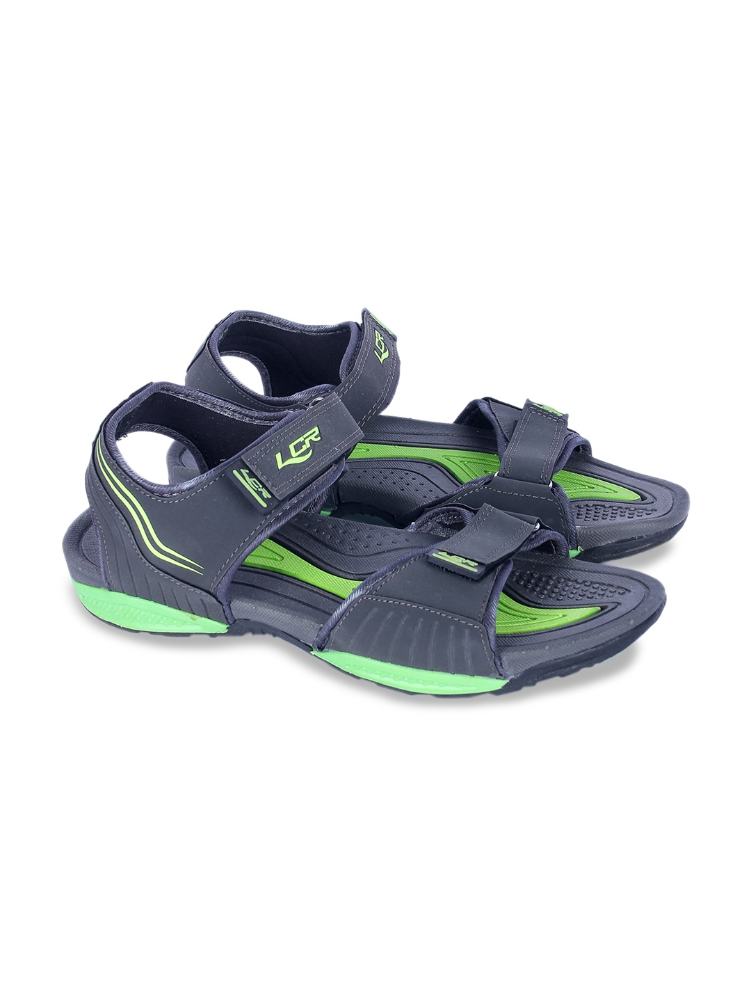 

Lancer Men Grey Solid Sports Sandal