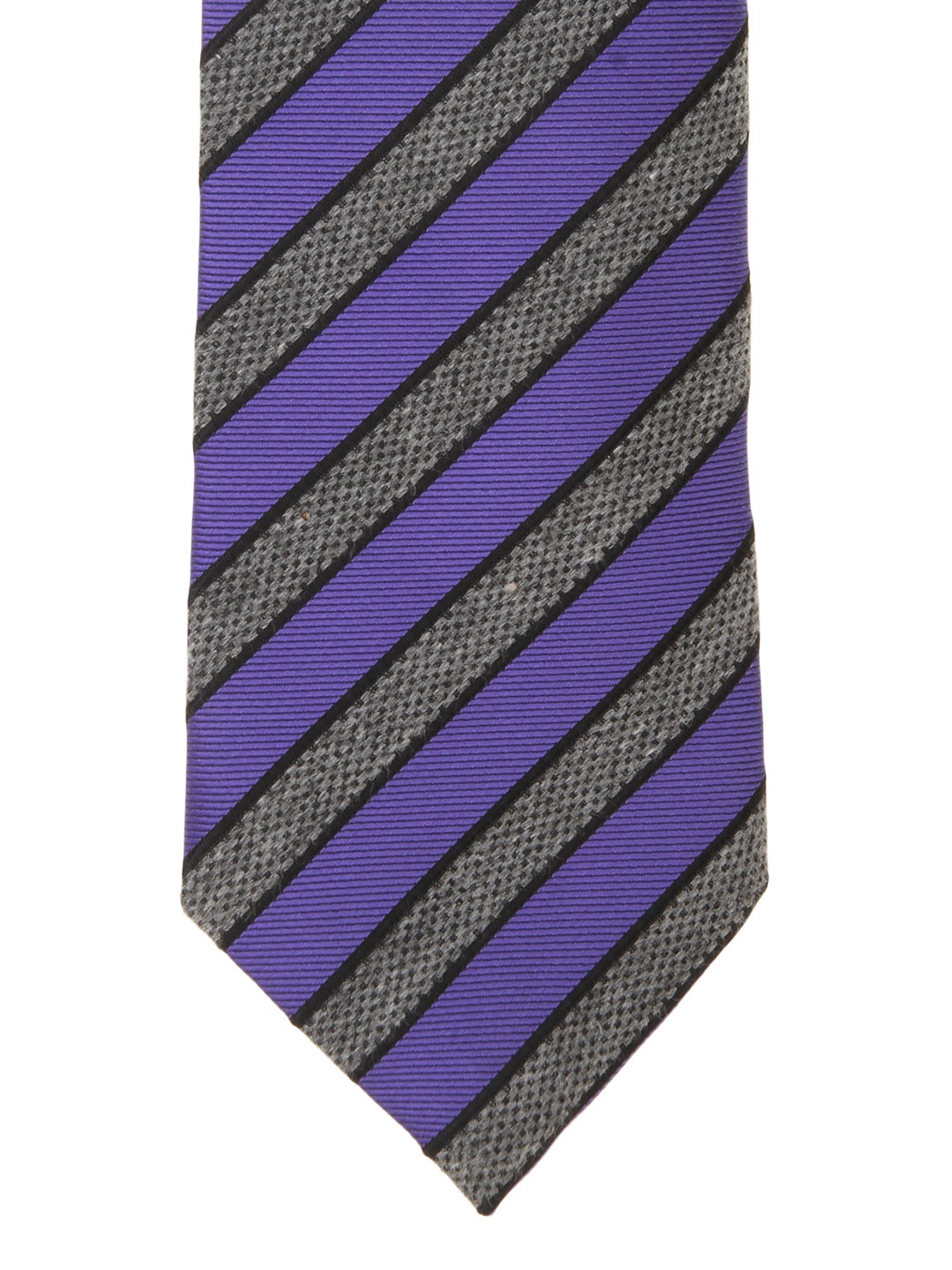 

Alvaro Castagnino Grey & Purple Striped Tie