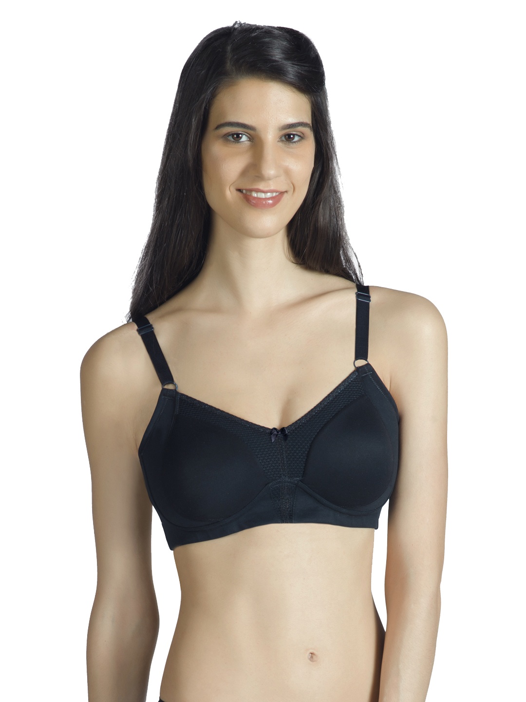 

Amante Black Solid Non-Padded Non-Wired Full Coverage Minimiser Bra BRA10426C000434DD