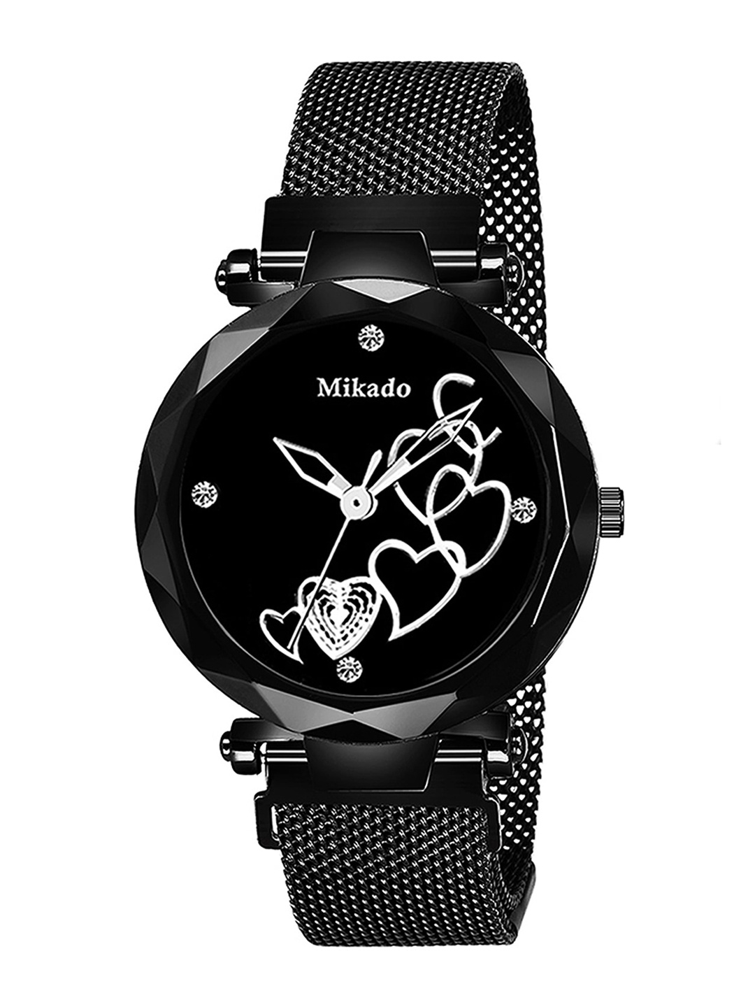 

Mikado Women Black Printed Dial & Black Bracelet Style Straps Analogue Watch