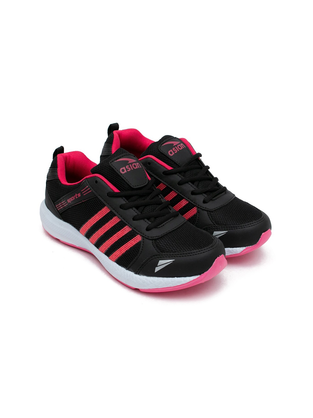 

ASIAN Women Black Mesh Running Shoes