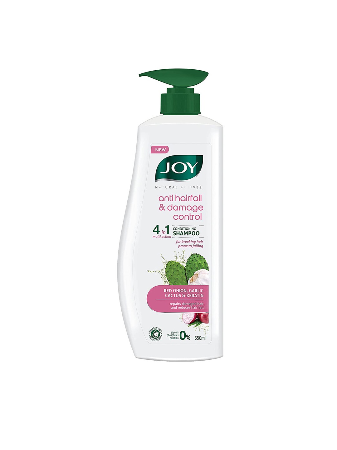 

JOY Anti Hairfall & Damage Control 4-in-1 Multi Action Conditioning Shampoo 650 ml, White