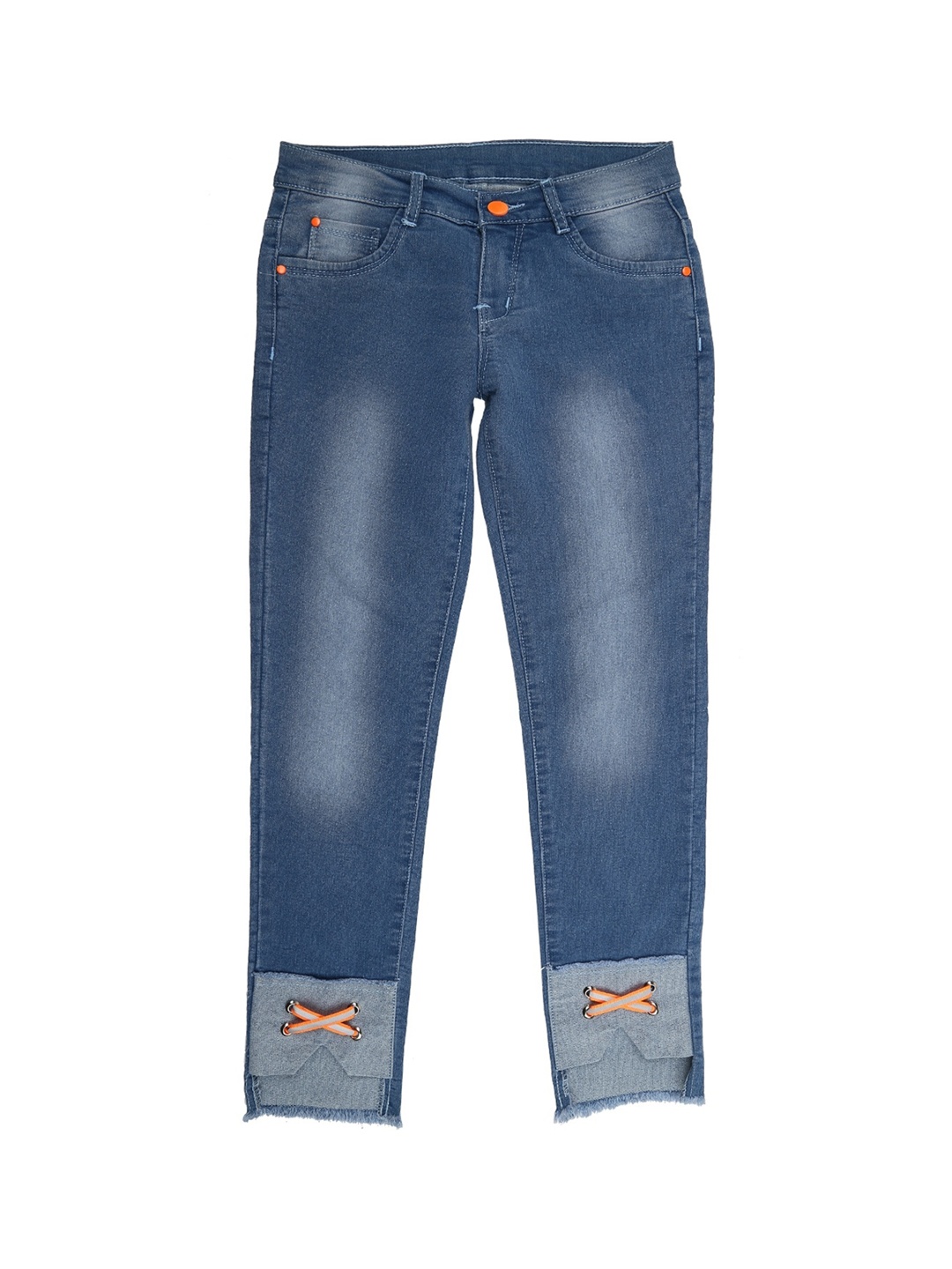 

V-Mart Girls Blue Heavy Fade Stretchable Jeans