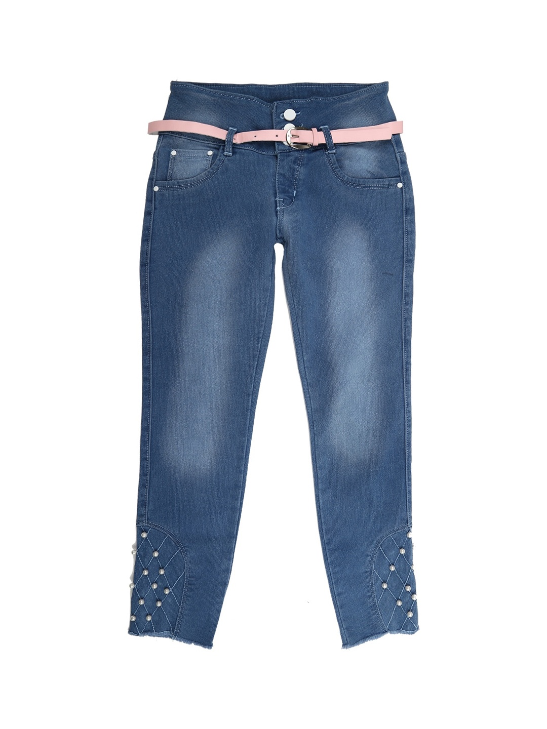 

V-Mart Girls Blue Light Fade Stretchable Jeans