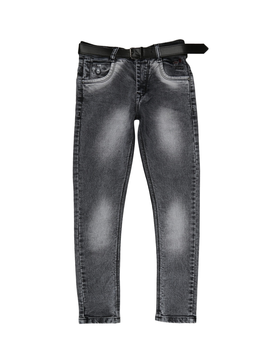 

V-Mart Boys Grey Heavy Fade Stretchable Jeans