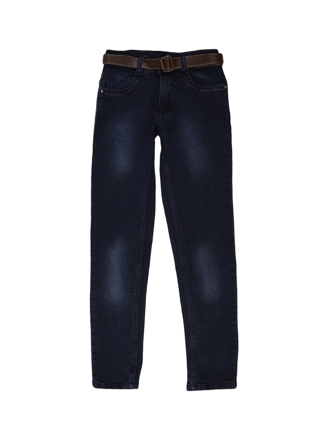 

V-Mart Boys Blue Low Distress Light Fade Stretchable Jeans