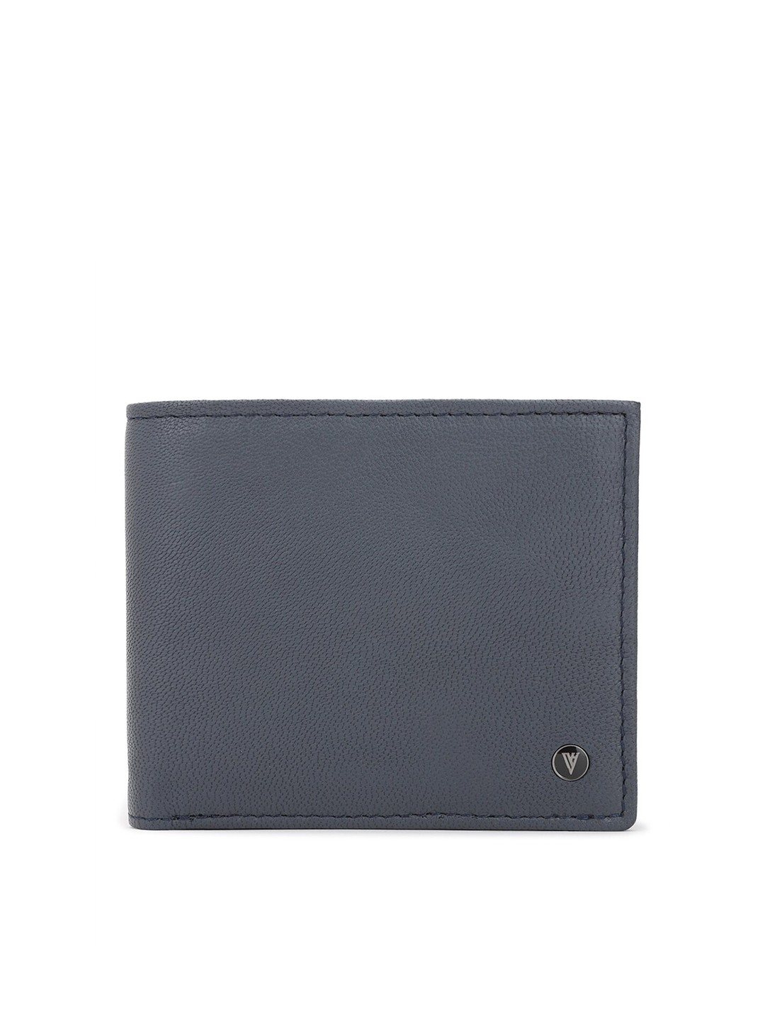 

Van Heusen Men Navy Blue Leather Two Fold Wallet