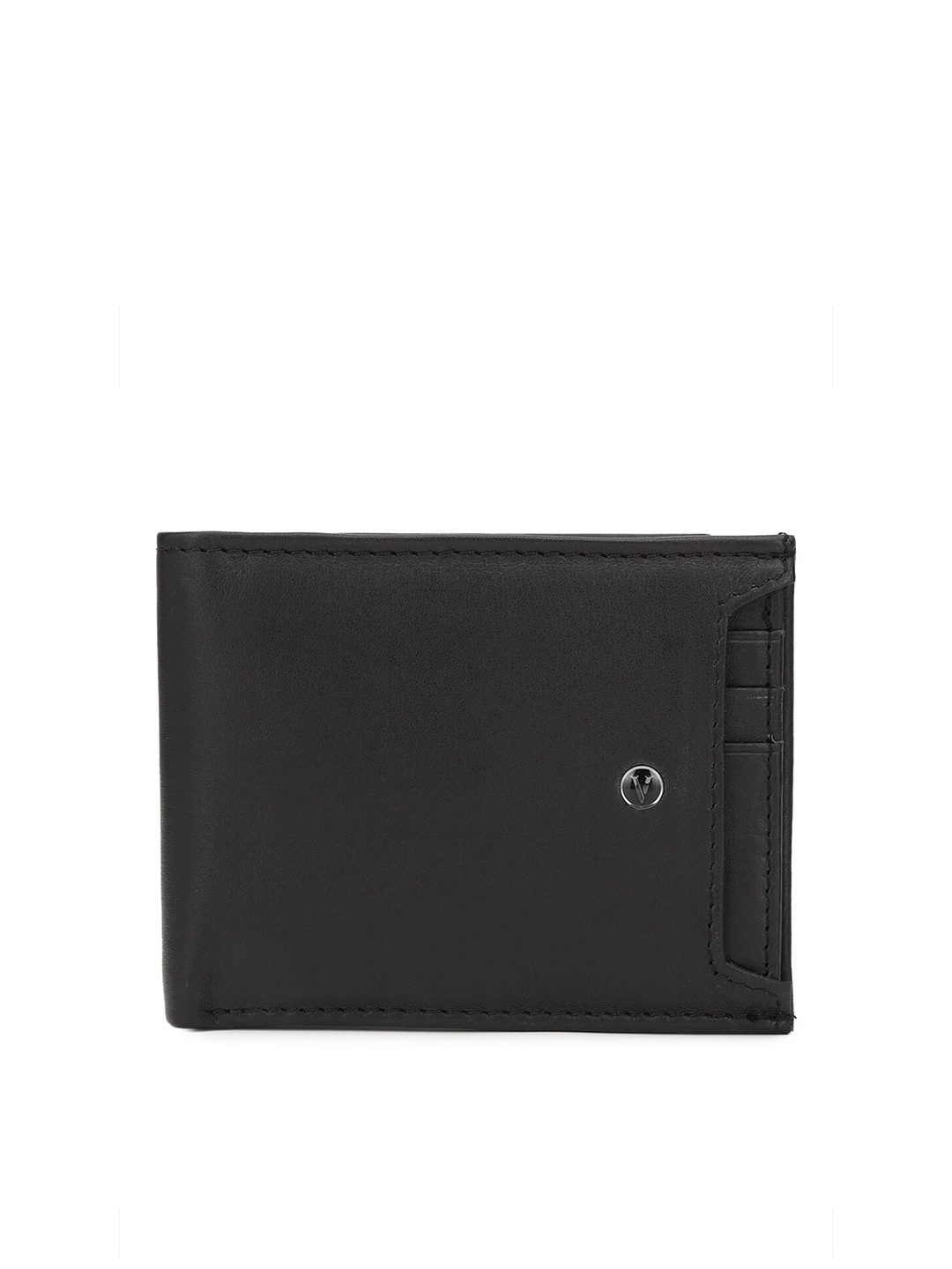 

Van Heusen Men Black Leather Two Fold Wallet
