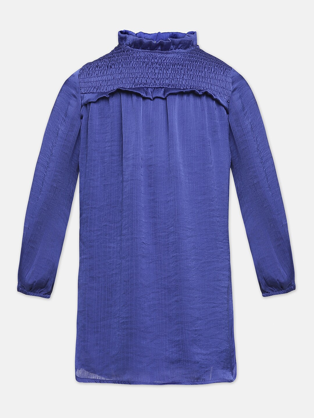 

Oxolloxo Blue Satin A-Line Dress
