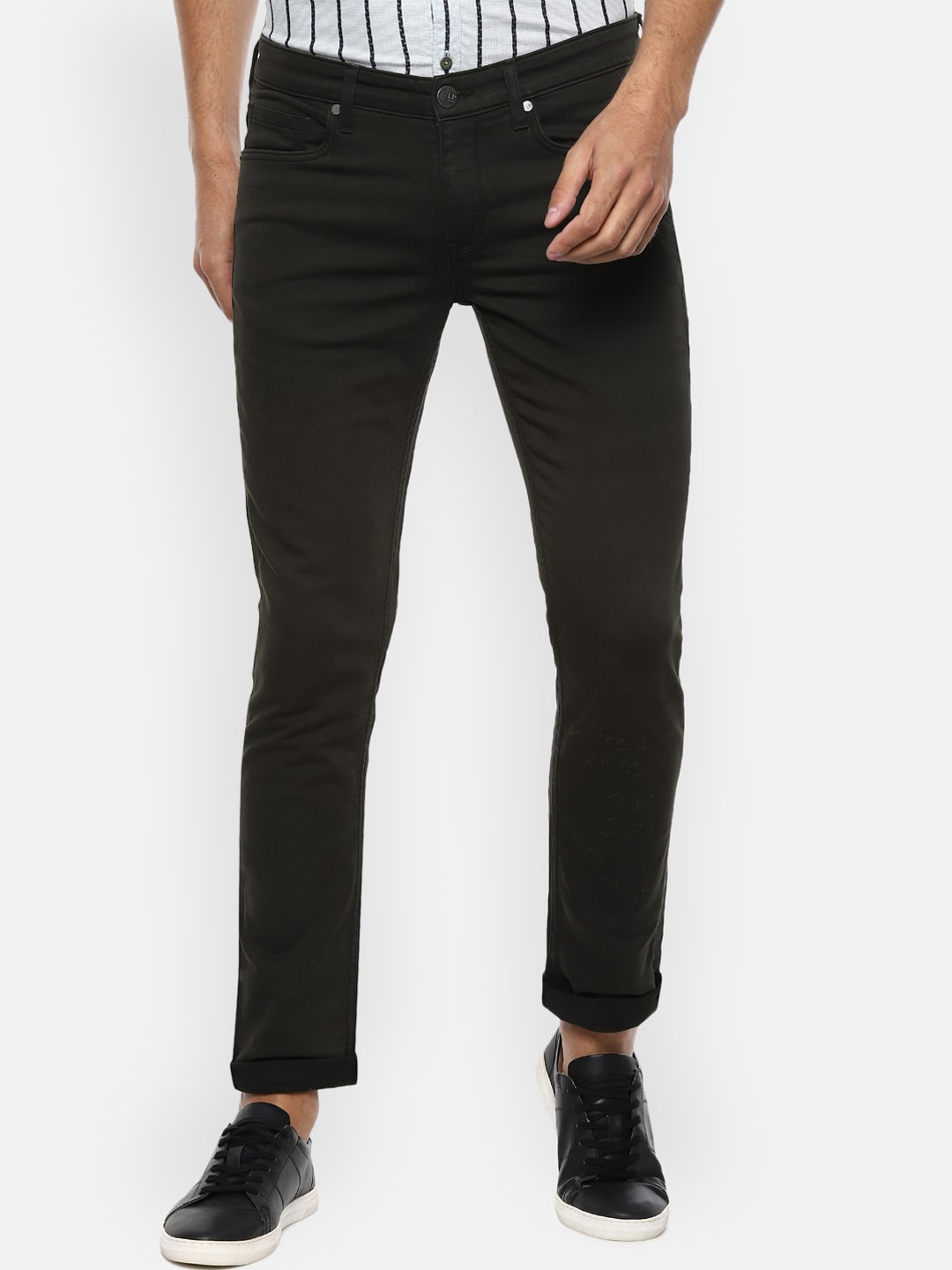 

Louis Philippe Jeans Men Black Slim Fit Cotton Jeans