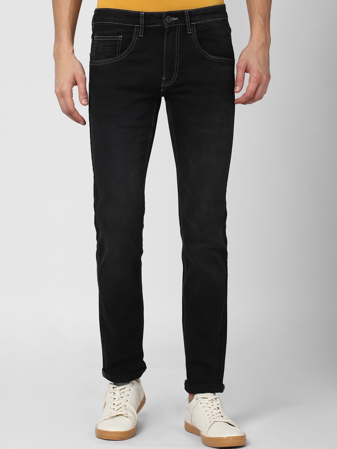 

VAN HEUSEN DENIM LABS Men Black Slim Fit Jeans