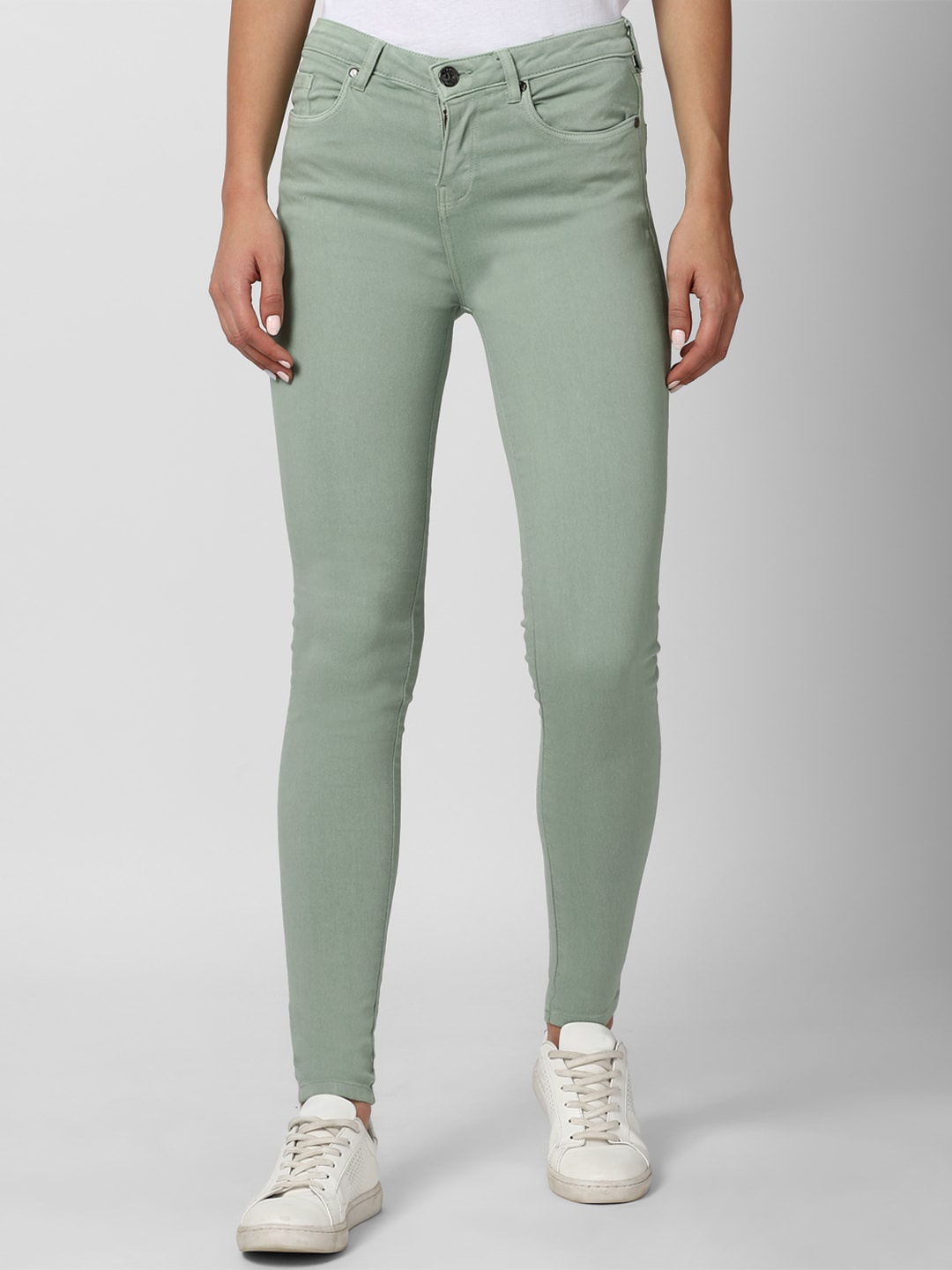 

Van Heusen Woman Women Green Skinny Fit Jeans