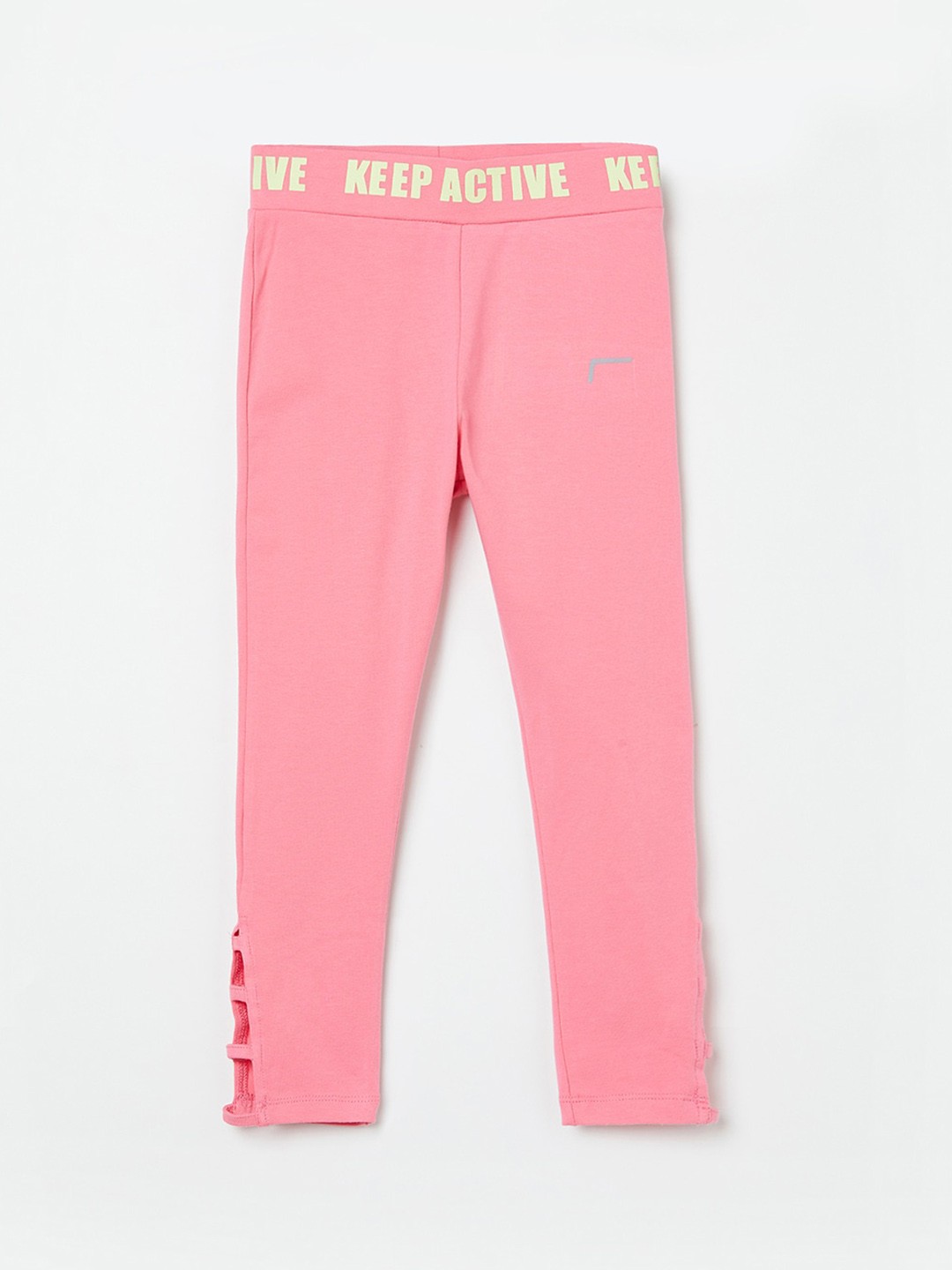 

Fame Forever by Lifestyle Girls Pink Cotton Ankle-Length Leggings