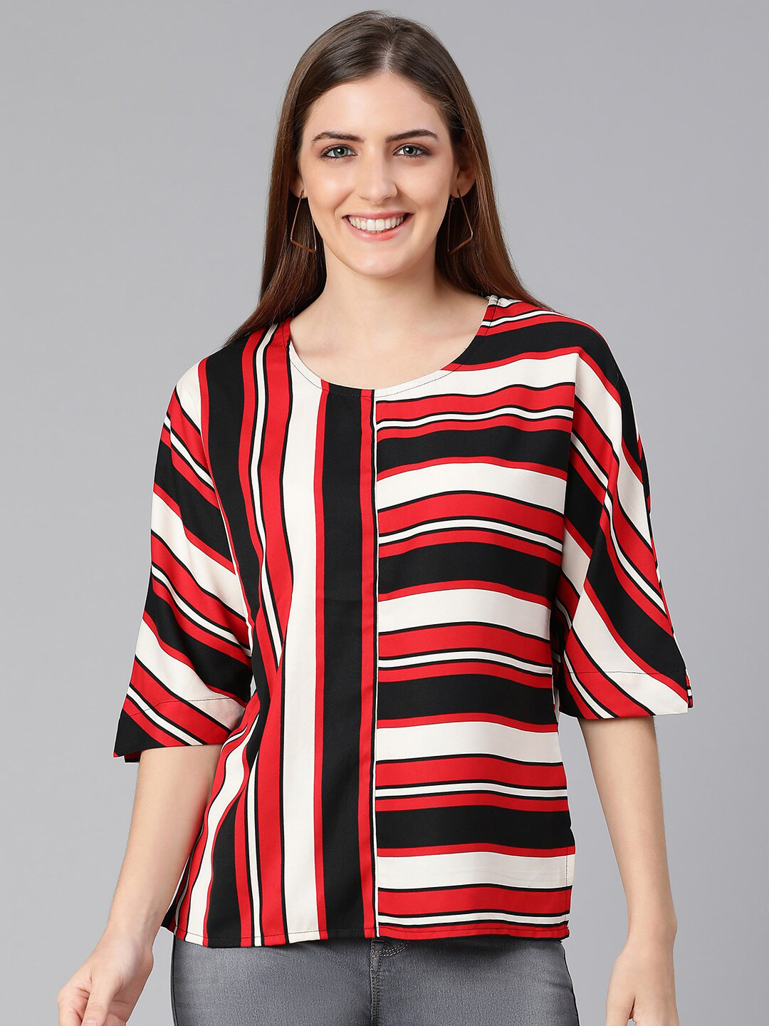 

Oxolloxo Multicoloured Striped Top, Multi